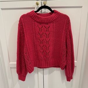Women's Pink Knit Sweater